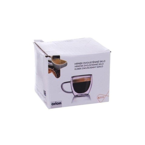SZKLANKA TERMICZNA Z PODWÓJNĄ ŚCIANKĄ DO ESPRESSO 110ml ORION 127203
