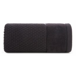 Mięsisty ręcznik FRIDA 50x90 czarny Miękki, jednolity kolorystycznie ręcznik bawełniany o dużej gramaturze