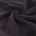 Mięsisty ręcznik FRIDA 50x90 czarny Miękki, jednolity kolorystycznie ręcznik bawełniany o dużej gramaturze