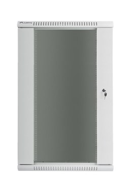 Szafa instalacyjna wisząca 19'' 22U 600X450mm szara (drzwi szklane)