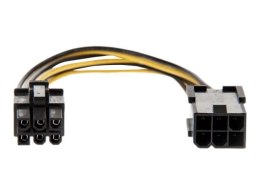 Kabel zasilający AKYGA Zasilanie 6-pin PCI Express 0.4m. AK-CA-46