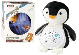 Pluszowy Miś Usypiający Światła Dźwięki Tryb Nocny i Dzienny Pingwin