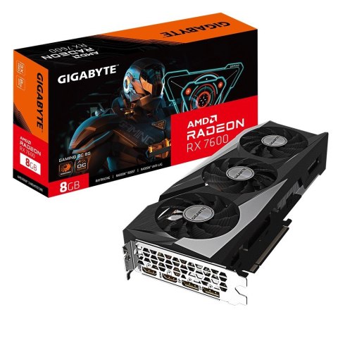 Karta graficzna GIGABYTE Radeon RX 7600 Gaming OC 8G GDDR6 (GV-R76GAMING OC-8GD)