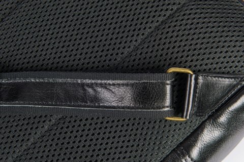 Czarny plecak męski skórzany biznesowy EP12