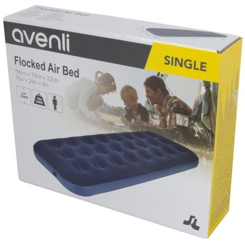 MATERAC FLOKOWANY 1-OSOBOWY 191x73x22CM 20411