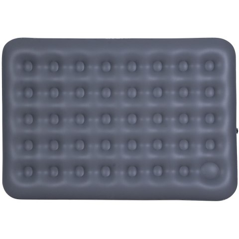 MATERAC FLOKOWANY 2-OSOBOWY Z WBUDOWANĄ POMPKĄ NOŻNĄ 191x137x22CM 24131