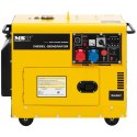 Agregat generator prądotwórczy diesel na kółkach 230/400 V 7500 W 8.75 kVA 16 l