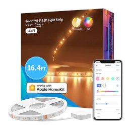 Inteligentna taśma LED RGBWW WiFi 5 metrów Meross MSL320 (Homekit)