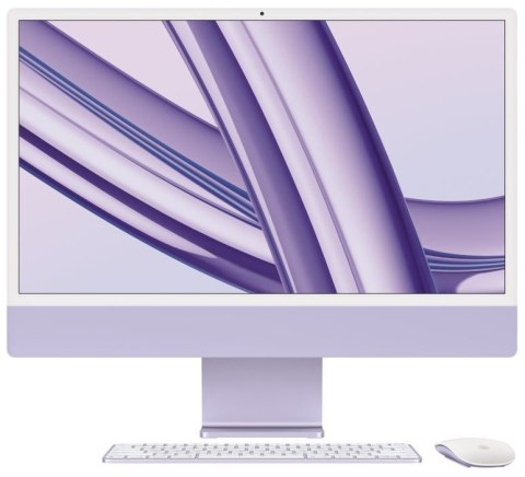 Komputer All-in-One APPLE iMac Fioletowy (24"/M3/8GB/SSD256GB)