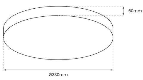 Plafon sufitowy MAYA Led czujnik ruchu 33cm