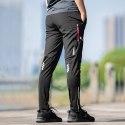 Komfortowe spodnie rowerowe oddychający materiał rozmiar L czarne