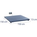 Waga platformowa magazynowa LCD 150 x 150 cm 3000 kg / 1 kg