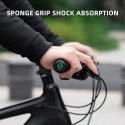 Chwyty rowerowe na kierownicę gripy z gąbki zielono-czarne