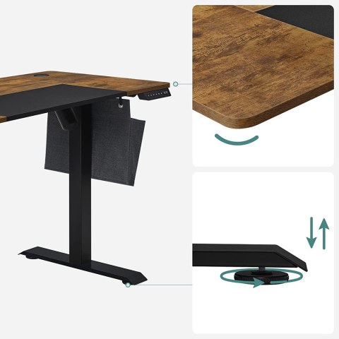 Biurko gamingowe z regulacją wysokości 120 cm