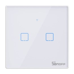 Dotykowy włącznik światła WiFi + RF 433 Sonoff T2 EU TX (2-kanałowy) nowa wersja