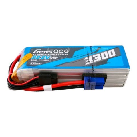 Akumulator Gens ace G-Tech 3300mAh 22.2V 45C 6S1P Lipo z konektorem EC5 Plug