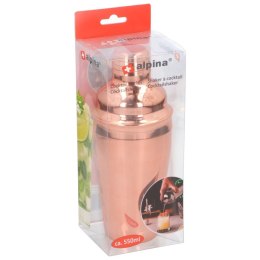 SHAKER DO KOKTAJLI 550ML ALPINA CZERWONE ZŁOTO