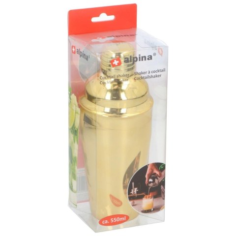 SHAKER DO KOKTAJLI 550ML ALPINA ZŁOTY