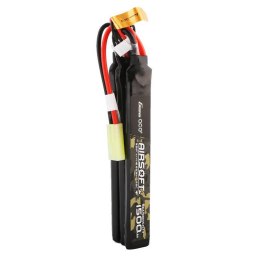 Akumulator Gens ace 25C 1500mAh 3S1P 11.1V Nunchuck 3X Airsoft Gun Lipo z konektorem mini Tamiya Plug