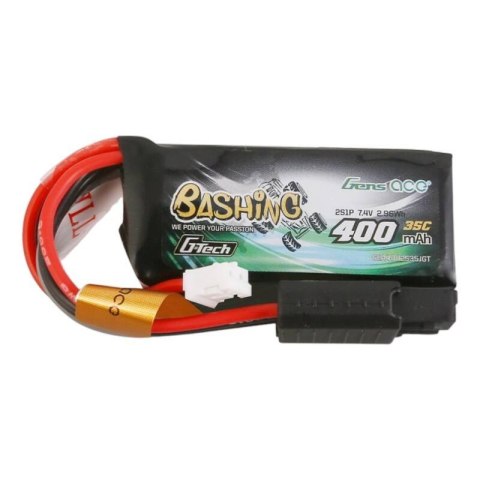 Akumulator Gens ace G-Tech 400mAh 7.4V 2S1P 35C Lipo z konektorem JST-PHR Plug-Bashing Series