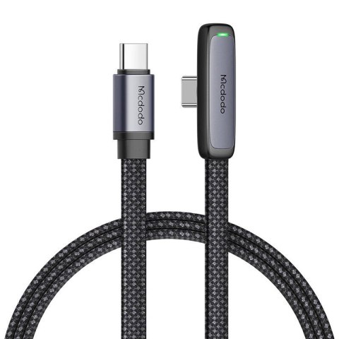 Kabel kątowy USB-C do USB-C Mcdodo CA-3360, 65W, 1.2m (czarny)