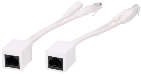 EXTRALINK 1 PORT POE INJECTOR AND SPLITTER SIMPLE POE INJECTOR WHITE CABLE 100MB/S