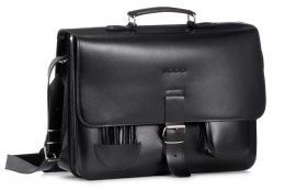 Torba z juchtu na ramię 3w1 Vintage P43 BLACK