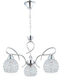 Żyrandol kryształowy wiszący chrom Crystal I 3xE27