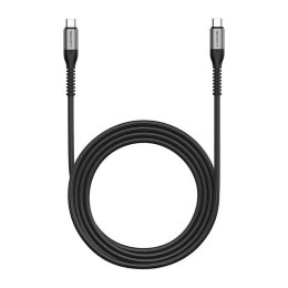Kabel szybko ładujący USB-C do USB-C Lention CB-CCT 60W, 5A/20V, 480Mbps, 2m (czarny)