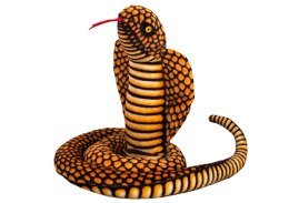 Maskotka Pluszowa Wąż Kobra Królewska Brązowa 100 cm
