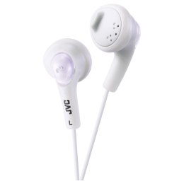 Słuchawki Douszne JVC Gumy Biały (1m /3.5 mm (niklowany) wtyk/Biały)