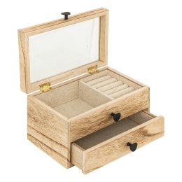 Drewniana szkatułka na biżuterię Inu