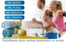 Szybkoschnący ręcznik AMY 30x30 czerwony Szybkoschnący i chłonny ręcznik sportowy wykonany z przyjemnej w dotyku mikrofibry