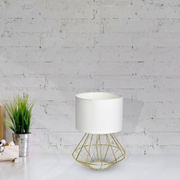 Lampa stołowa LUPO biała złota E27