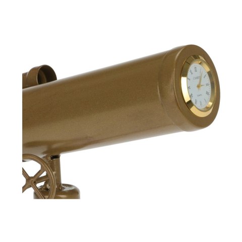 Zegar teleskop złoty metalowy