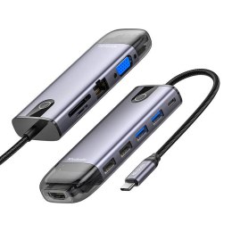 Hub USB-C Mcdodo HU-7740 6w1 (USB-C, HDMI, USB3.0*2, SD, TF)