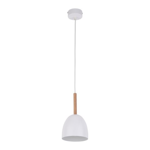 Lampa Wisząca NORD Biały Drewno 1xE27