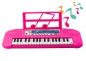 Elektryczne Pianinko Dla Dzieci 36 Melodii Różowe