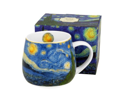 Porcelanowy kubek baryłka Van Gogh Starry Night 430 ml