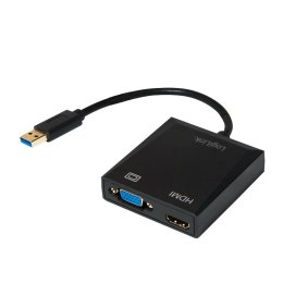 Adapter LOGILINK USB 3.0 - VGA / HDMI UA0234 USB 3.0 - HDMI / VGA