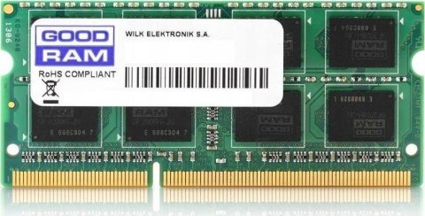Pamięć GOODRAM (SODIMM/DDR3/8 GB/1333MHz/1.5V/9CL/SINGLE)