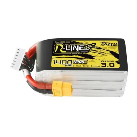 Akumulator Tattu R-Line 3.0 1400mAh 22.2V 120C 6S1P XT60