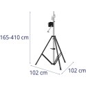 Statyw do oświetlenia głośników sceniczny DJ 165-410 cm do 80 kg