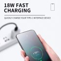 4w1 Uniwersalny kabel przewód 2x USB-C 1x USB-A 1x Lightning 60W 1m czarny