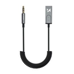 Adapter audio z odbiornikiem Bluetooth 5.3 i złączem AUX miniJack 3.5 mm i USB-A