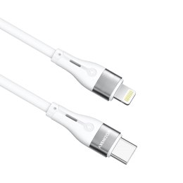 Kabel przewód do iPhone USB-C - Lightning PD 27W 1m biały