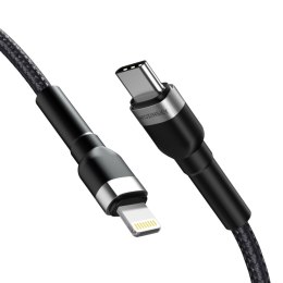 Kabel przewód do iPhone USB-C - Lightning PD 30W 2m czarny