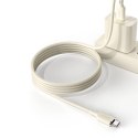 Kabel przewód wzmacniany SR do iPhone USB-C - Lightning 30W 1m beżowy