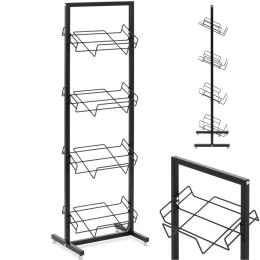 Stojak regał sklepowy na 4 skrzynki z warzywami owocami 47 x 36 x 144 cm