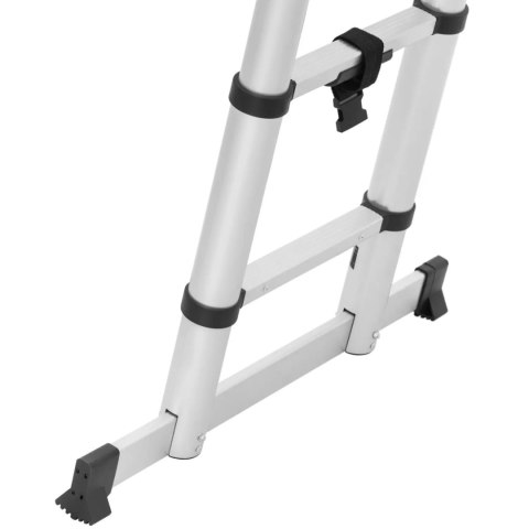 Drabina teleskopowa składana z aluminium 16 stopni 0.92-2.42/5 m